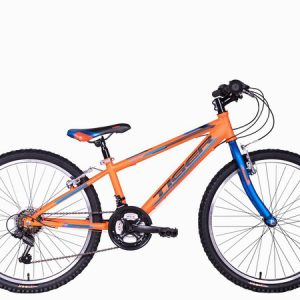 24 inch TIGER WARRIOR CYCLE ORANGE/BLUE